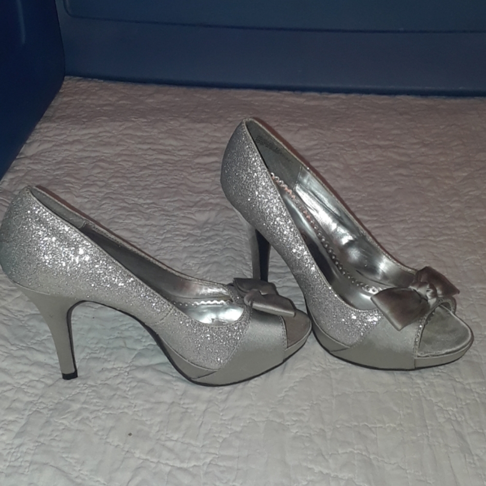 Rampage silver heels.